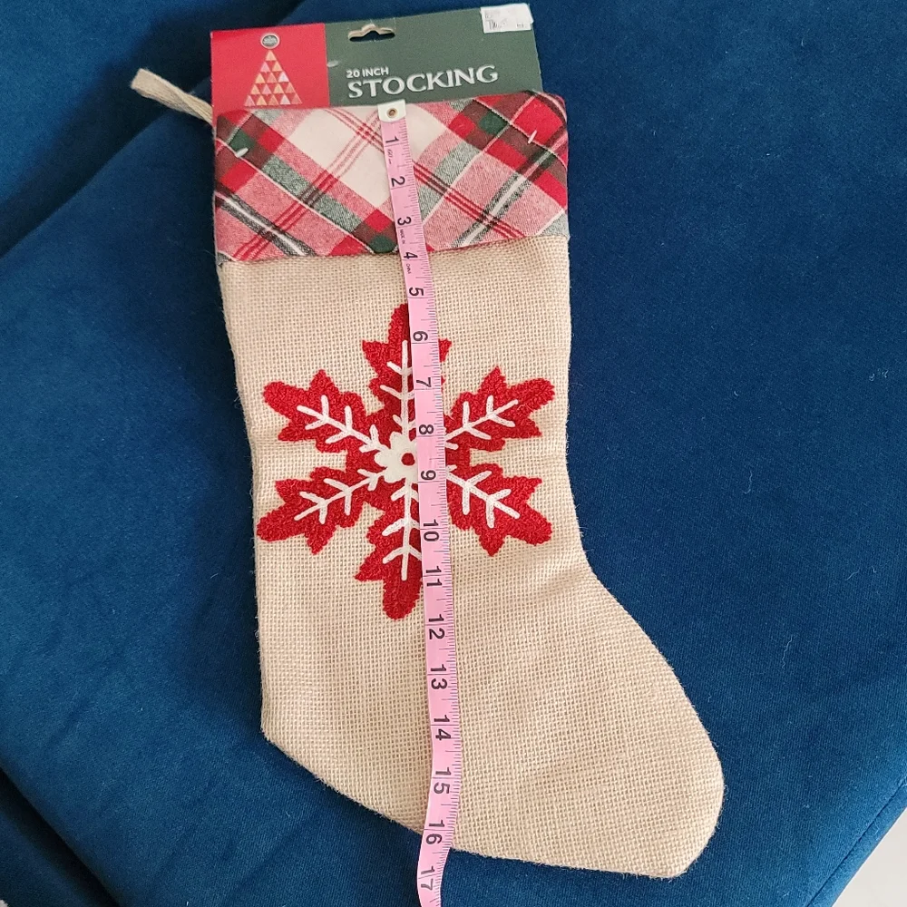 Holiday Woodlands Snowflake Stocking